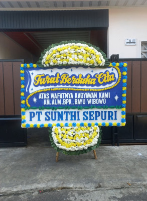 Papan Bunga Duka di Hargotirto