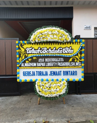 Papan Bunga Duka di Hargotirto